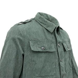 Vintage military-style denim jacket/coat